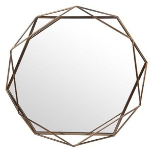 Cadre de miroir de qualité supérieure en acier inoxydable & fer or & noir & argent dans la forme et les tailles personnalisées pour la décoration intérieure. - Product Image 1