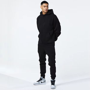 Top tendance 2025 nouvelle mode décontracté vêtements pour hommes avec capuche couleur unie enduit en cuir sweats à capuche pour hommes - Product Image 3