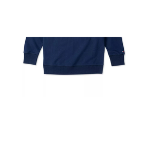 Felpa con cappuccio in maglia blu navy con logo Tommy Hilfiger per bambine, taglia 4T SLIM, con cerniera, per primavera autunno - Product Image 2