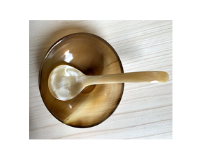 Nouveau bol à dessert corne avec pied luxe vente chaude Buffalo bol décoratif rasage service et bol décoratif produit le plus vendu - Product Image 5