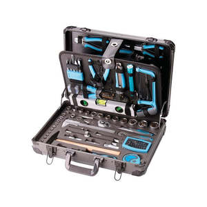 Valise en métal avec outils et accessoires, alimentée par une source d'énergie manuelle - Product Image 1
