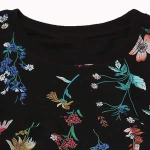 Sudadera de pieza negra de alta calidad para sudadera con logotipo de invierno, suéter de cuello redondo de lana de algodón para mujer - Product Image 5