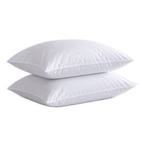Housse de coussin en coton biologique 60x80 cm blanche, style enveloppe, motif feuille, logo personnalisé, usage hospitalier