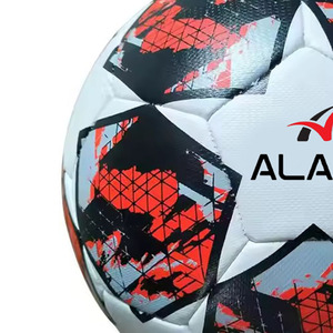 Alaay personalizado OEM Logo profesional tamaño 5 balón de fútbol engrosado PU cosido a máquina para fútbol - Product Image 4