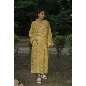 Robe longue en coton style bohème pour femme, imprimé floral, avec poches, tissu respirant et léger, taille unique, idéale pour la plage - Product Image 6