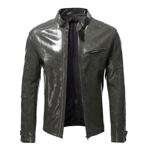 Nueva llegada precio barato calidad superior capucha chaqueta de cuero personalizado hombres moda Pakistán hecho chaqueta de cuero para hombres DDP envío - Product Image 1