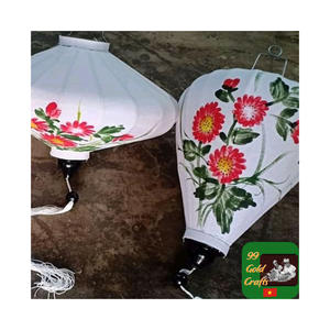 Linterna de seda de bambú colorida, decoración colgante para exteriores, linternas de tela de estilo Hoi AN para restaurante, evento, decoración de boda - Product Image 5
