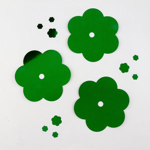 Sequin hình dạng đặc biệt trung tâm lỗ 103-m Verde bandera selanusa S/N Mexico - Product Image 1