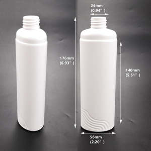 Bouteille en plastique PET de 280 ml avec bouchon plat à disque pour sérigraphie – Emballage cosmétique pour shampoing, après-shampoing, gel douche et produits corporels - Product Image 6