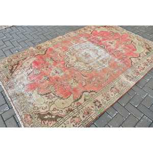 Alfombra Persa Vintage Grande de 5.3x8.5 pies, Color Rojo Marrón, de Lana - Product Image 2