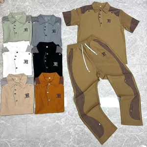 ชุดเซ็ตเสื้อยืดและกางเกงขาสั้นคุณภาพสูงสั่งทำจากโรงงาน พร้อมปักโลโก้ ผ้าฝ้าย 100% ชุดลำลอง 2 ชิ้นสำหรับผู้ชาย - Product Image 6