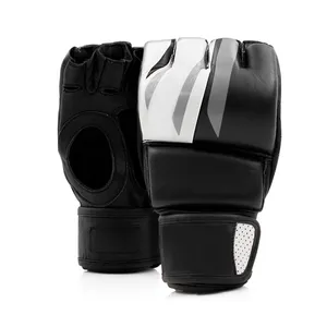 MMA手套PU皮革来样定做设计个性化透气MMA手套厂家制造优质批发价格畅销
