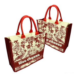 Durable Customizable Jute Shopping <b>Bag</b> <b>tote</b> <b>canvas</b> <b>bag</b> with Handle Good Price From Vietnam Manufacturer for Many Industries - Product Image 4