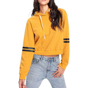 Sudadera Corta para Mujer, Diseño Nuevo 2025, Algodón Original, Antiencogimiento, Secado Rápido, Color Liso - Product Image 3