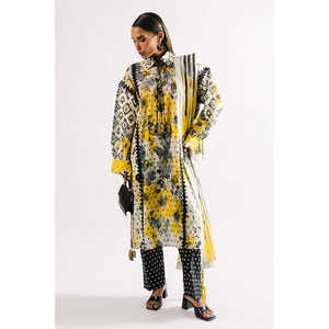 Conjunto de traje de 3 piezas estampado para mujer con dupatta CL-62155 - Product Image 1