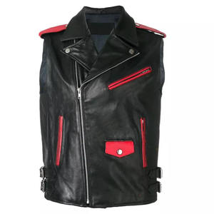 เสื้อกั๊กหนังจระเข้สีดำสำหรับผู้ชายเสื้อกั๊กสำหรับขี่มอเตอร์ไซค์แบบมืออาชีพดีไซน์ใหม่ล่าสุดระบายอากาศได้ดี2025 - Product Image 2