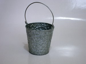 Pot de fleurs de jardin galvanisé, pot de fleurs en fer galvanisé, support de fleurs galvanisé, pot de fleurs décoratif en métal suspendu - Product Image 5