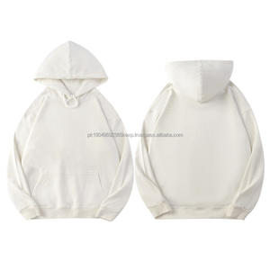 Sweat-shirts épais à épaules tombantes de haute qualité pour hommes avec logo personnalisé 350 GSM - Product Image 4