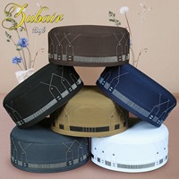 Peci Zubair Premium Katun Poliester Ringan Buatan Tangan Tradisional Muslim Bordir Halus Kualitas Ekspor