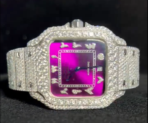 Reloj de Cuarzo de Acero Inoxidable con Diamante Moissanite Majestic para Hombre, Piedras VVS Fire, Estética Premium, Diseño Contemporáneo Elevado - Product Image 4