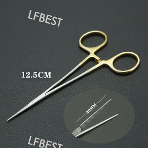 Kualitas Terbaik mikro vaskular Forceps siku kelopak mata ganda 12.5cm baja tahan karat Manual kosmetik plastik kantong halus hemostatik - Product Image 3