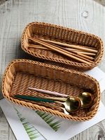 Panier à linge pliable multifonctionnel moderne et écologique en rotin, pour l'organisation et la décoration, artisanat de maison, livraison rapide