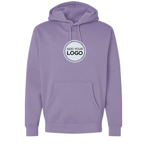 Sweat à capuche à cordon de serrage en molleton lourd brodé 80/20 coton/bambou bleu royal Independent Trading Winter - Product Image 4