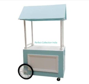 Comptoir de service alimentaire en bois/Table de bar en bois/Comptoir de nourriture en bois avec rangement Comptoir de nourriture en bois Design personnalisé en bois - Product Image 5