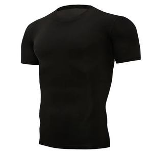 Camiseta de compresión para gimnasio para hombre, ajustada, atlética, manga corta, secado rápido, deportes, entrenamiento, ropa de entrenamiento, servicios OEM - Product Image 5