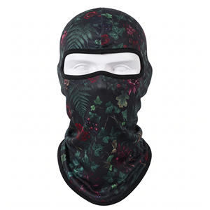 Pasamontañas de poliéster 100% personalizado con una abertura, para deportes al aire libre, ciclismo, esquí, con estampado digital, máscara facial completa, gorro para esquí - Product Image 2