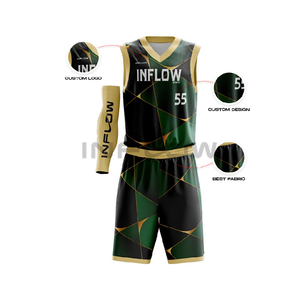 Maillot de basket-ball réversible personnalisé pour les jeunes Design sublimé avec grande taille XS-XXL Logo personnalisé inclus grande taille respirant - Product Image 2