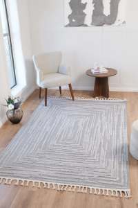 Alfombra Moderna Goldenmoon para Sala de Estar, Grande, Personalizable, Ecológica, de Chenilla Turca, Antideslizante, Apta para Mascotas, para Uso Doméstico - Product Image 3