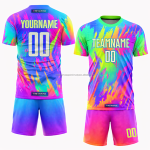 Best Seller Breathable Match Kit Moisture Wicking Sublimation Print Soccer Uniform OEM Factory Direct Soccer Uniform - Product Image 3