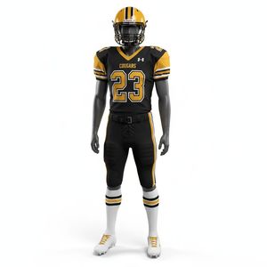 Ensemble de maillot et de pantalon de football américain à manches courtes respirant de haute qualité personnalisé avec uniforme d'équipe personnalisé - Product Image 5