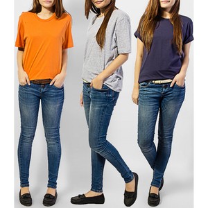 Cotton T Shirts for Women Latest Color Schemes Blank Long Shirts for Custom Printing with High Quality <b>Material</b> Made in Pakistan - Product Image 1
