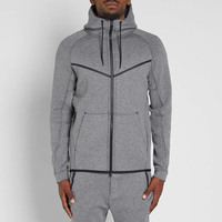Trajes Deportivos Casuales Ligeros de Forro Polar de Poliéster/Algodón Ecológico Transpirable para Hombre, Tallas Grandes, Venta al por Mayor, Personalizables