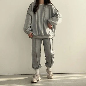 Jogging Jogger Set Custom Jogging Jogger Trajes para pantalones de chándal y Sudadera con capucha Conjunto Chándal Mujer - Product Image 1