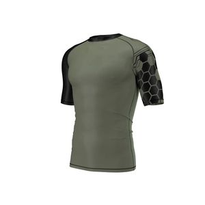 Mejor personalizado totalmente sublimación de manga corta Rashguard MMA y BJJ protectores de surf con función Anti-UV - Product Image 1