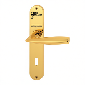 Vitoria M1515/302 <b>Long</b> Plate Lever Handle Set for <b>Curtain</b> Poles Tracks & Accessories DIN EN 1906 OB VK 8mm 72mm Distance - Product Image 2