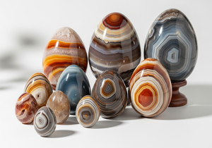 Oeuf de pierre de sang naturel en gros | Œufs en pierre d'agate de cristal de guérison polis à la main | Décoration d'énergie Reiki Chakra - Product Image 4