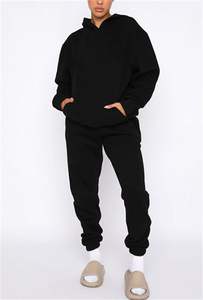 ชุดวอร์มมีฮู้ดแบบสวมใส่สบายสำหรับผู้หญิงไซส์ใหญ่ น้ำหนักเบา ระบายอากาศได้ดี แห้งเร็ว พร้อมบริการสกรีนโลโก้ตามสั่ง - Product Image 2