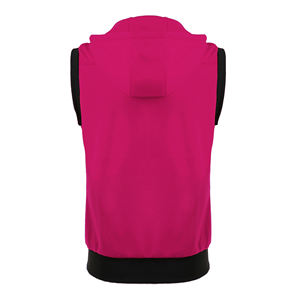 <b>Sleeveless</b> Zipper Hoodie for Gym 100% Organic Cotton Gym <b>Sleeveless</b> Hoodies 100% Cotton Zipper Hoodie for <b>Men</b> - Product Image 2