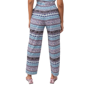 เสื้อผ้าผู้หญิงลำลองผ้าฝ้ายระบายอากาศกางเกงและกางเกงขายาวเข้ารูปเอวธรรมชาติผสมสำหรับฤดูใบไม้ผลิ - Product Image 3