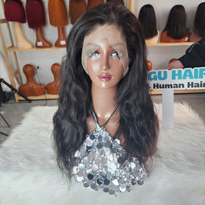 Perruque en cheveux humains vietnamiens de qualité 12A, densité 200%, HD pour lace frontal, couleur naturelle, longue et complète - Product Image 1