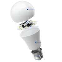 Ampoule LED Intelligente Premium à Détection de Mouvement par Radar E27, Contrôle Sonore et Lumineux, Éclairage Intérieur, Attributs Personnalisables