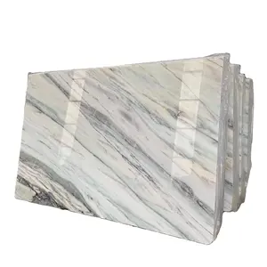 Carrara Calacatta Superior Quality Pure Crystal White Marble Slab Flooring Polished Natural Stone Tiles