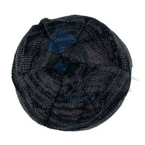 Sombrero de punto de invierno para hombre, sombreros sueltos gruesos de terciopelo de Color sólido, sombreros de terciopelo personalizados al por mayor - Product Image 3