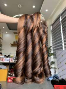 Paquetes rizados hinchables mágicos de Color personalizados, extensiones de cabello humano Remy vietnamita virgen, tejido indio, trama única preunida - Product Image 6