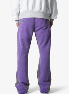 Vente en gros 100% coton polaire lourde Baggy jogging personnalisé sérigraphié logo panneau latéral tenue décontracté pantalon de survêtement baggy pour hommes - Product Image 5