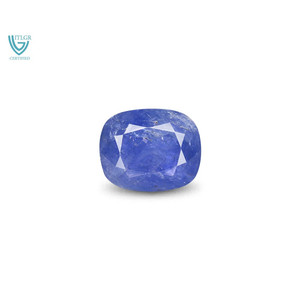 Saphir bleu 10,48 carats, pierre précieuse naturelle, taille ovale facettée avec forme coussin et poire pour bijoux, hauteur 8 mm - Product Image 1